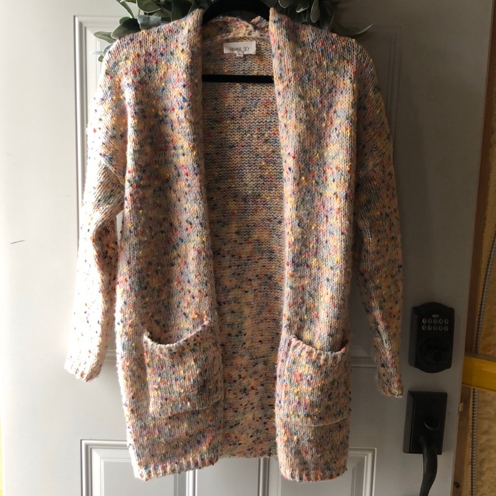 Rainbow Confetti Cardigan